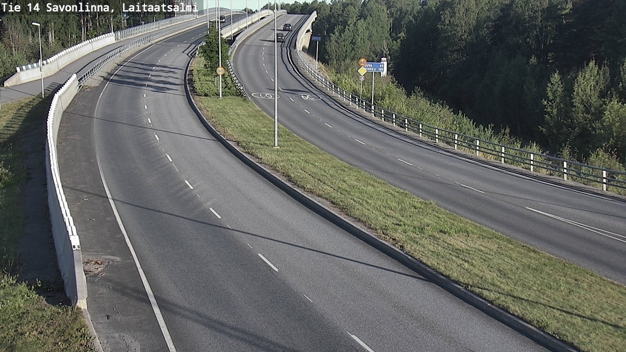 Weather Camera Image Väg 14 Nyslott, Laitaatsalmi, Savonlinna, Etelä-Savo