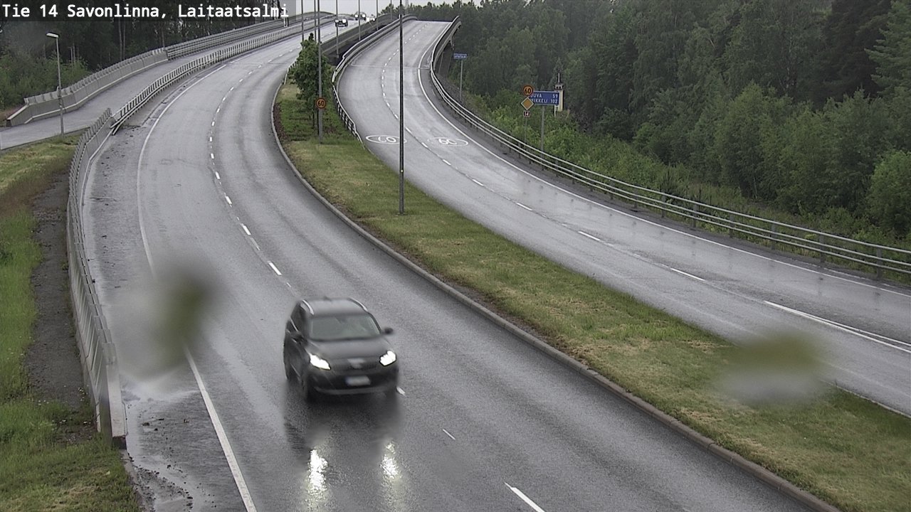 Weather Camera Image Road 14 Savonlinna, Laitaatsalmi, Savonlinna, Etelä-Savo