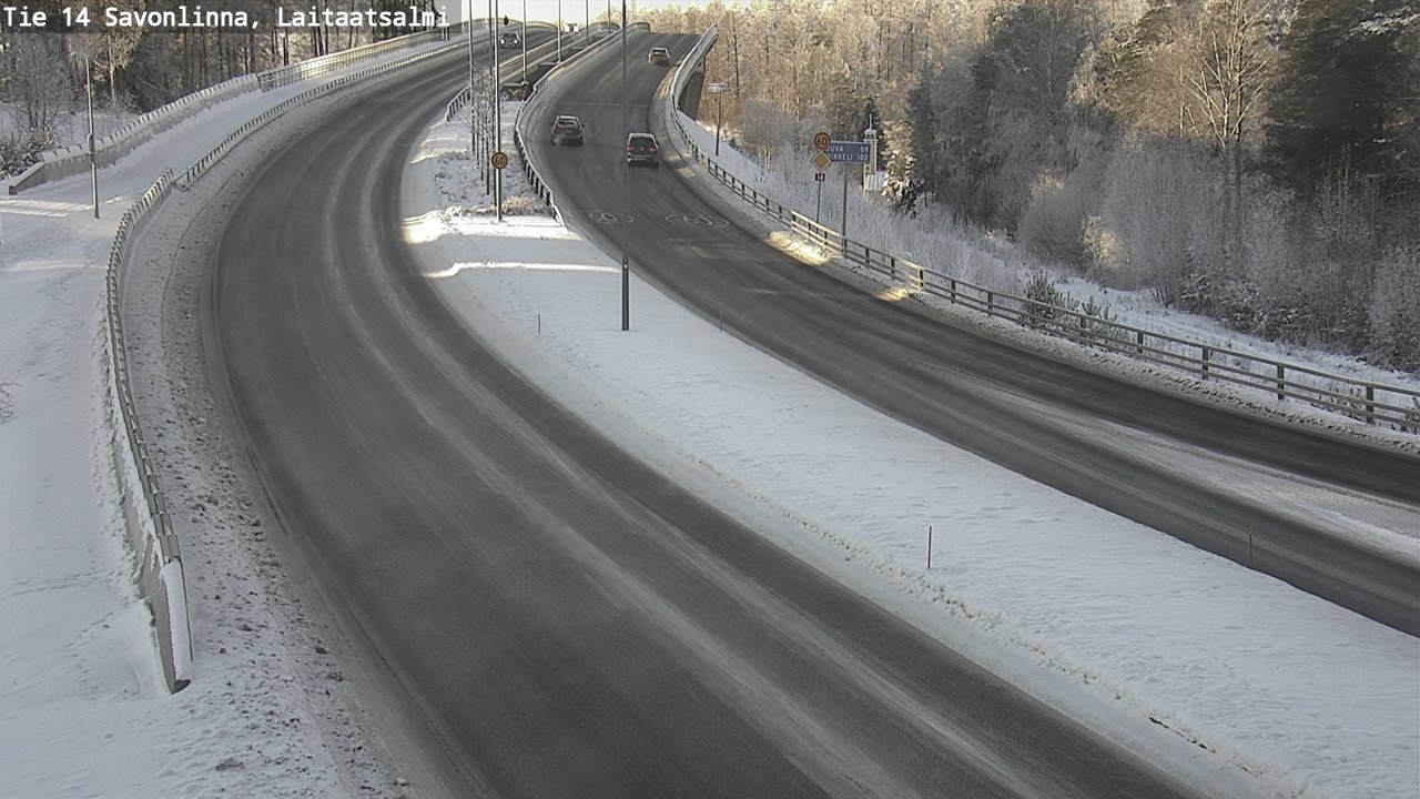 Weather Camera Image Road 14 Savonlinna, Laitaatsalmi, Savonlinna, Etelä-Savo