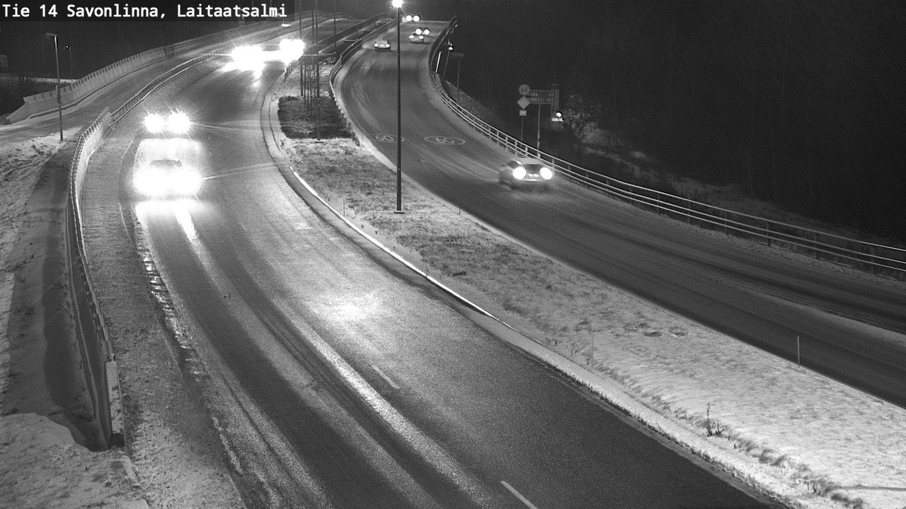 Weather Camera Image Väg 14 Nyslott, Laitaatsalmi, Savonlinna, Etelä-Savo