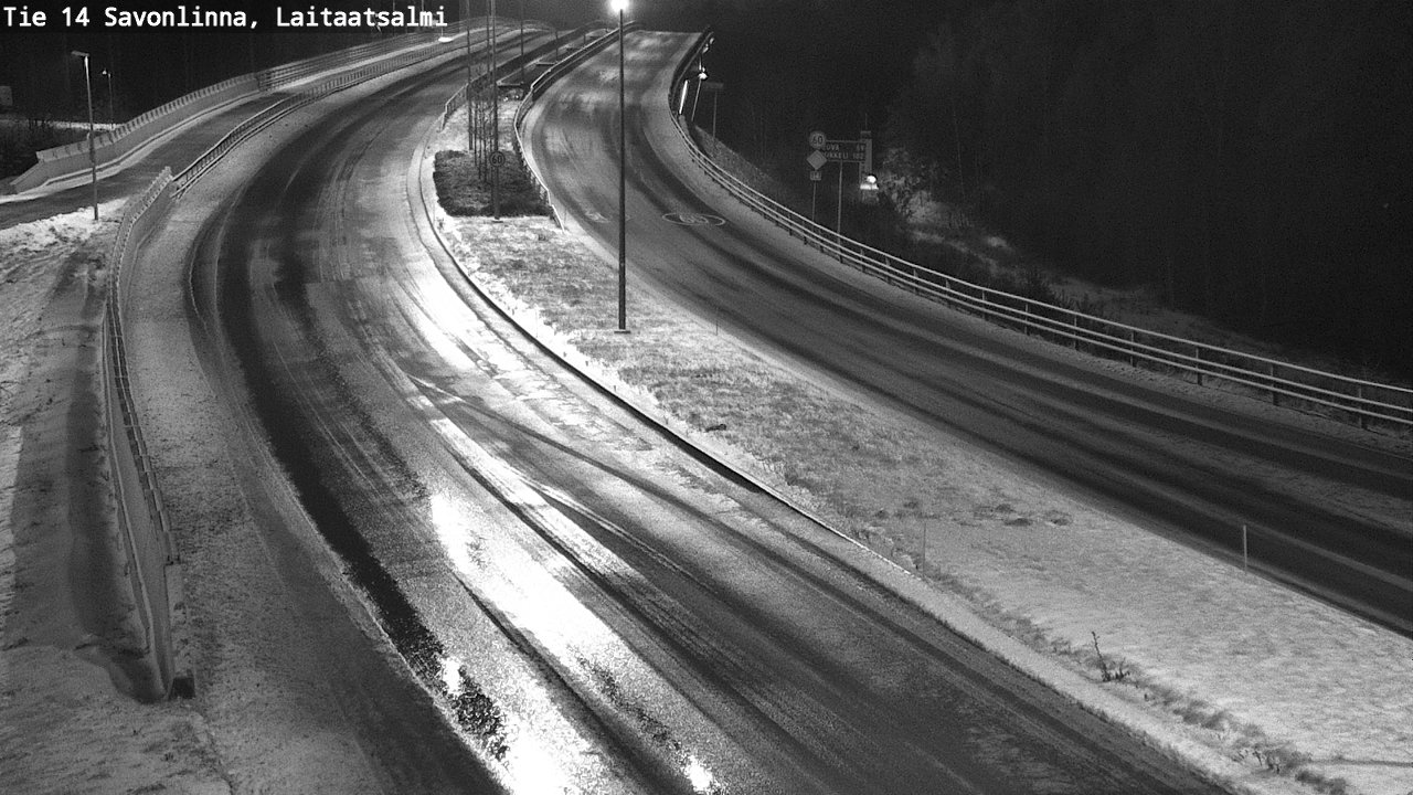 Weather Camera Image Väg 14 Nyslott, Laitaatsalmi, Savonlinna, Etelä-Savo