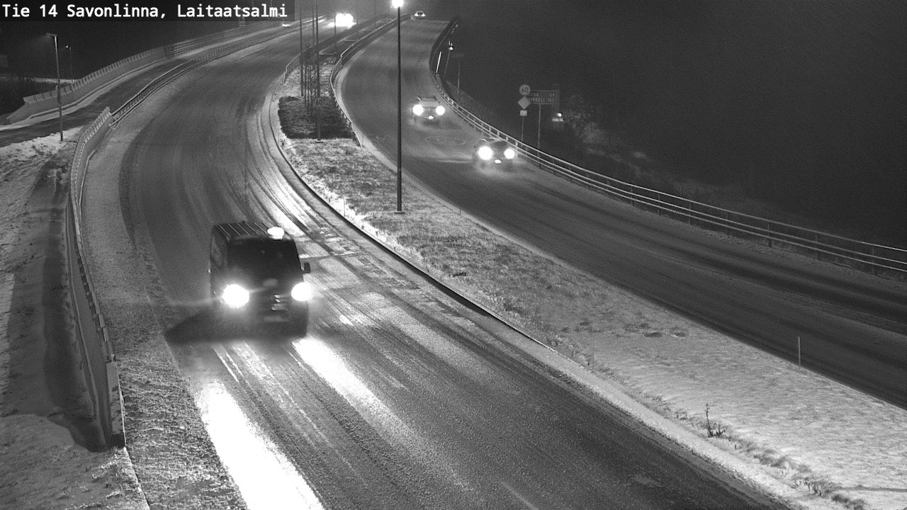 Weather Camera Image Väg 14 Nyslott, Laitaatsalmi, Savonlinna, Etelä-Savo