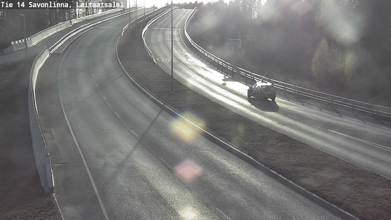 Weather Camera Image Väg 14 Nyslott, Laitaatsalmi, Savonlinna, Etelä-Savo