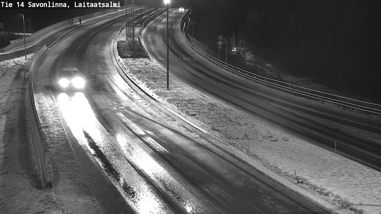 Weather Camera Image Väg 14 Nyslott, Laitaatsalmi, Savonlinna, Etelä-Savo