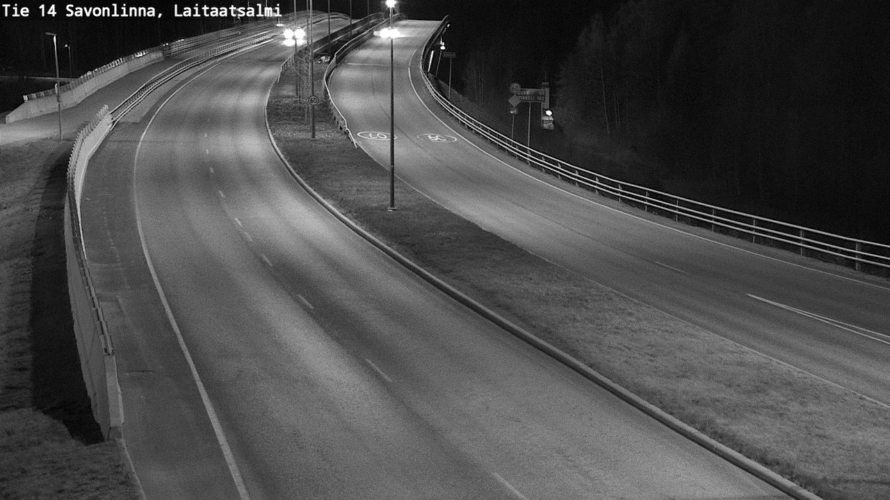 Weather Camera Image Väg 14 Nyslott, Laitaatsalmi, Savonlinna, Etelä-Savo