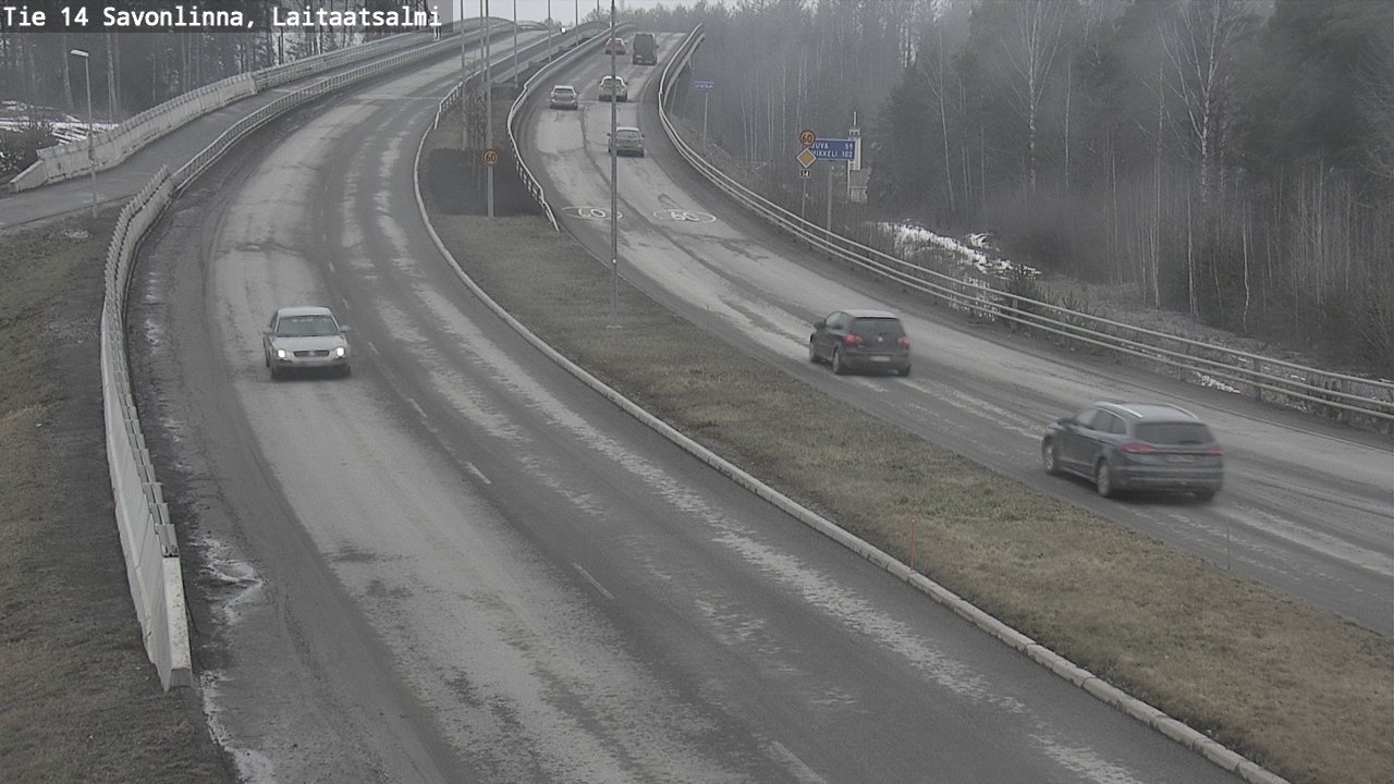 Weather Camera Image Road 14 Savonlinna, Laitaatsalmi, Savonlinna, Etelä-Savo