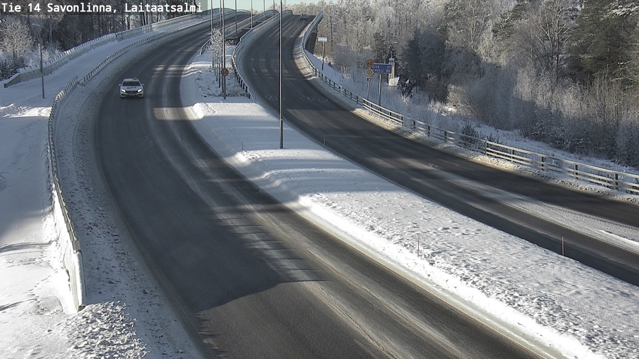 Weather Camera Image Road 14 Savonlinna, Laitaatsalmi, Savonlinna, Etelä-Savo