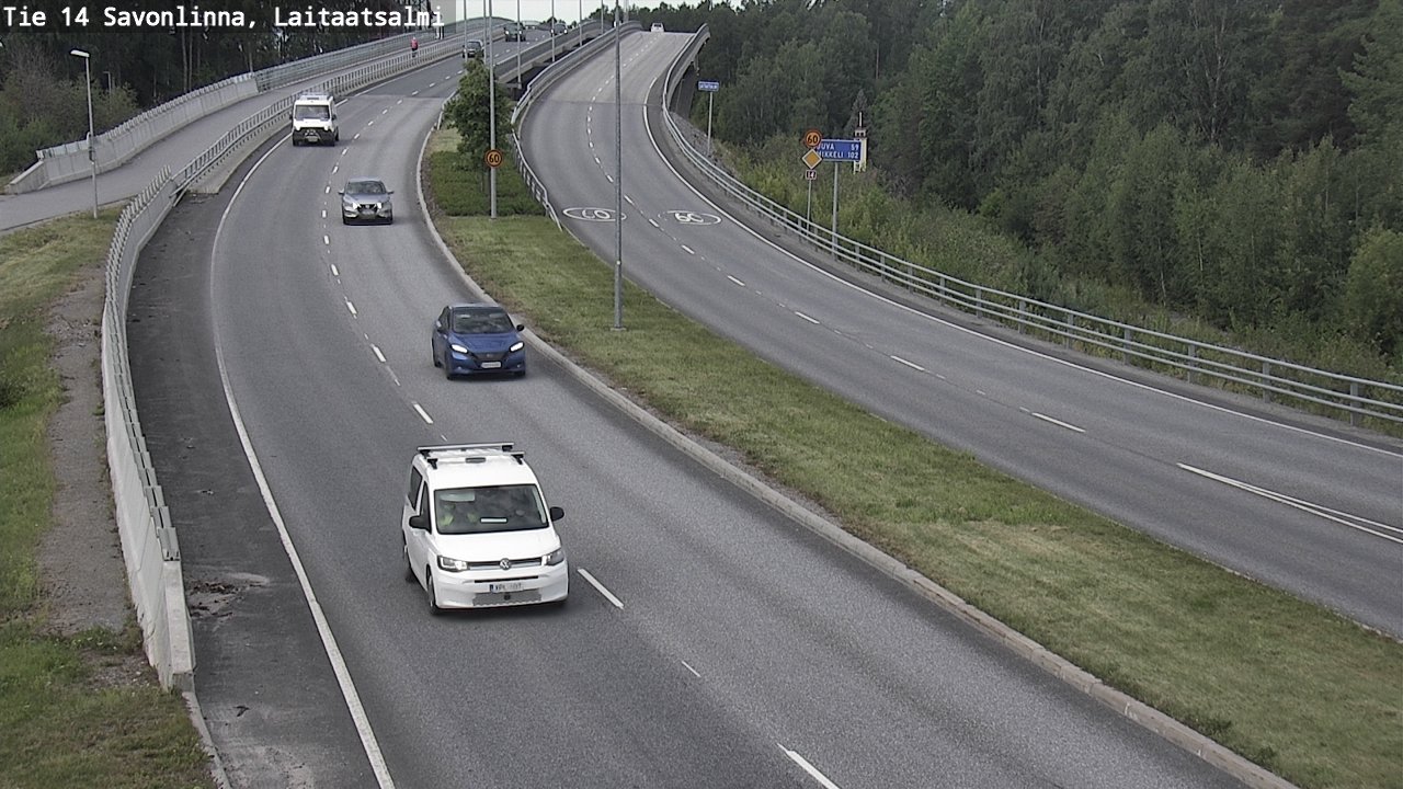 Weather Camera Image Road 14 Savonlinna, Laitaatsalmi, Savonlinna, Etelä-Savo