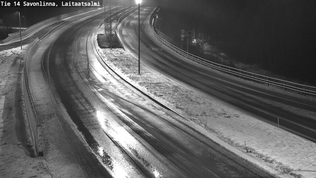 Weather Camera Image Väg 14 Nyslott, Laitaatsalmi, Savonlinna, Etelä-Savo
