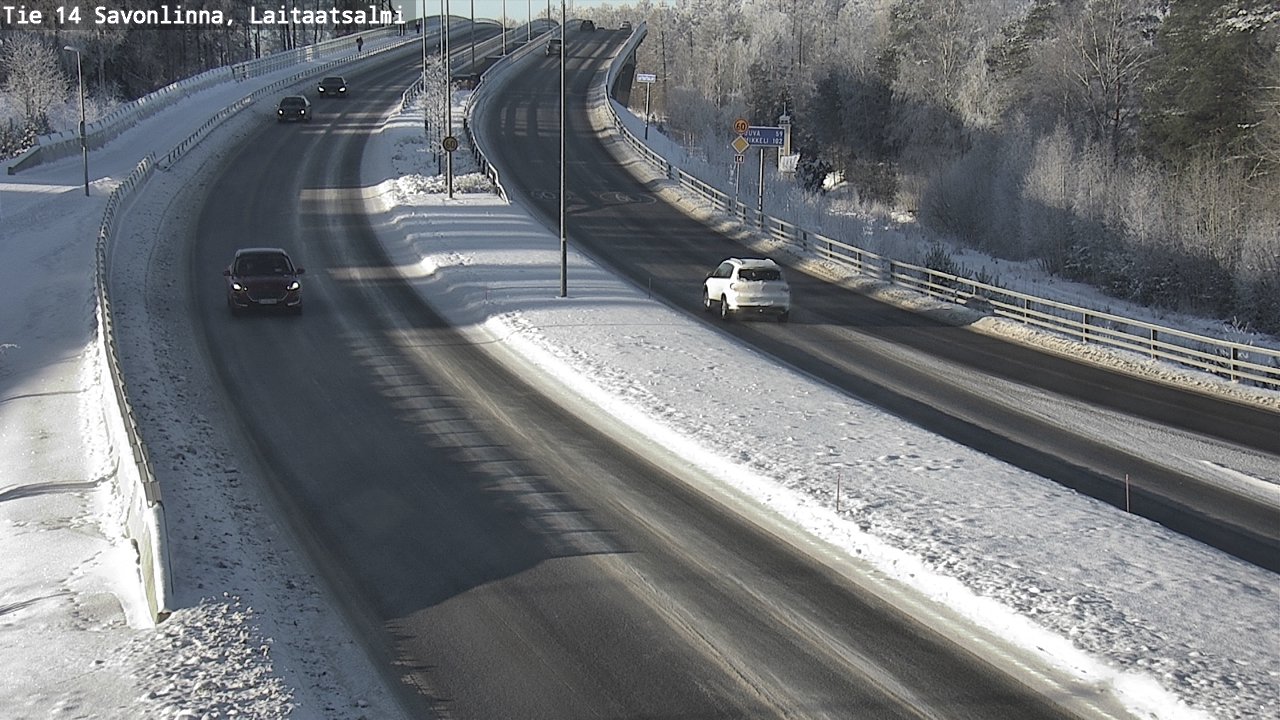 Weather Camera Image Road 14 Savonlinna, Laitaatsalmi, Savonlinna, Etelä-Savo