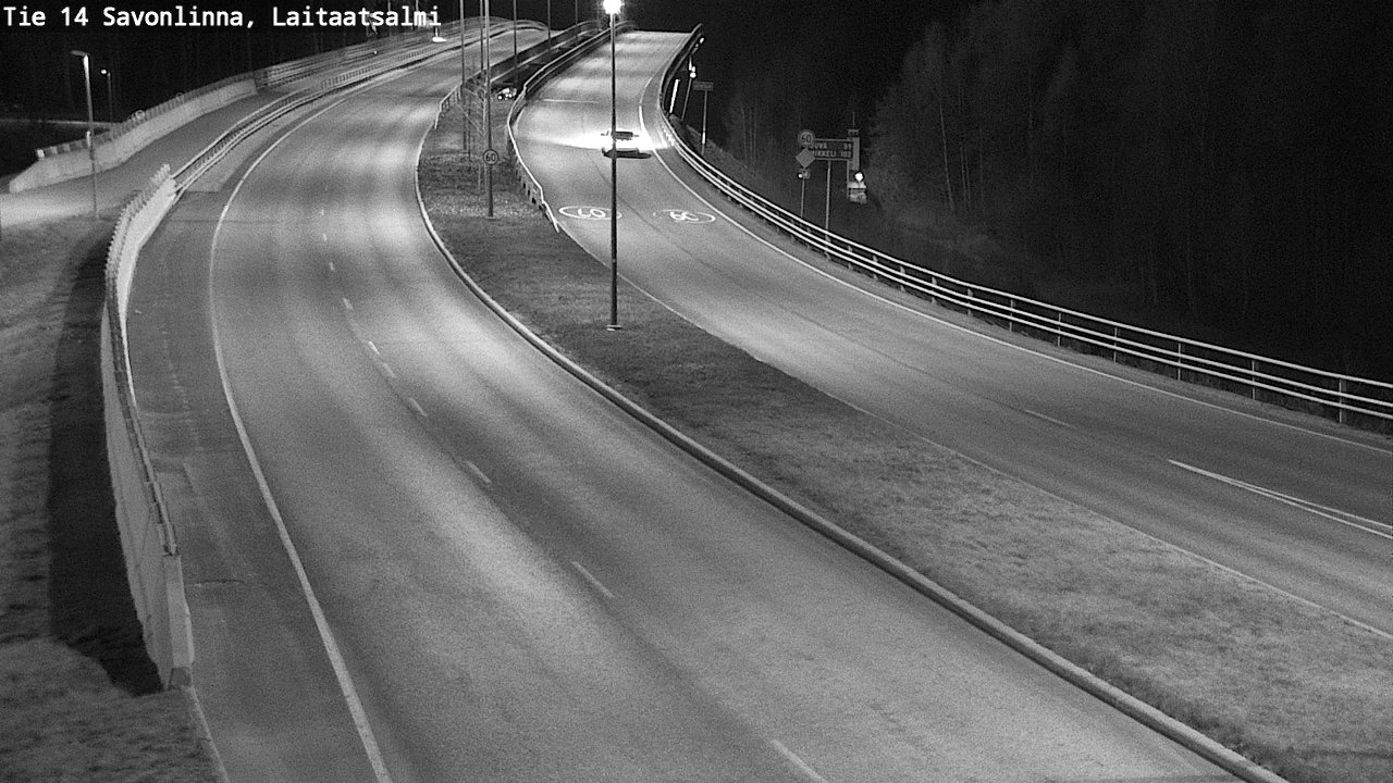 Weather Camera Image Road 14 Savonlinna, Laitaatsalmi, Savonlinna, Etelä-Savo