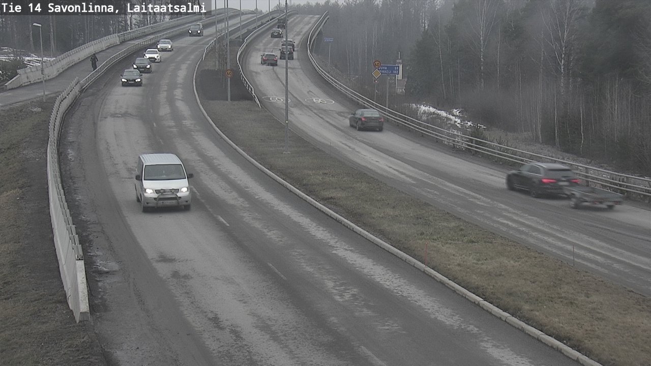 Weather Camera Image Road 14 Savonlinna, Laitaatsalmi, Savonlinna, Etelä-Savo