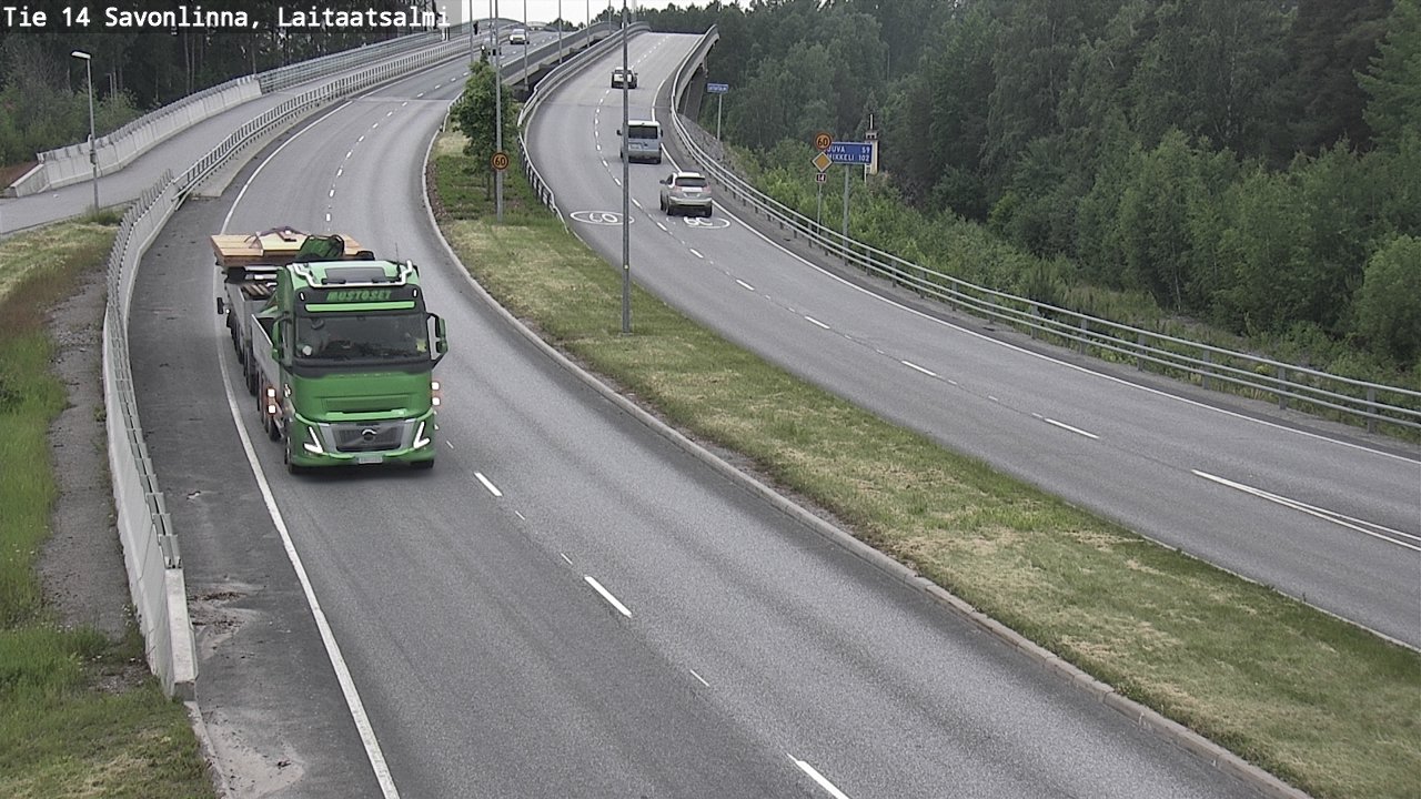 Kelikamerat Kuva Tie 14 Savonlinna, Laitaatsalmi, Savonlinna, Etelä-Savo