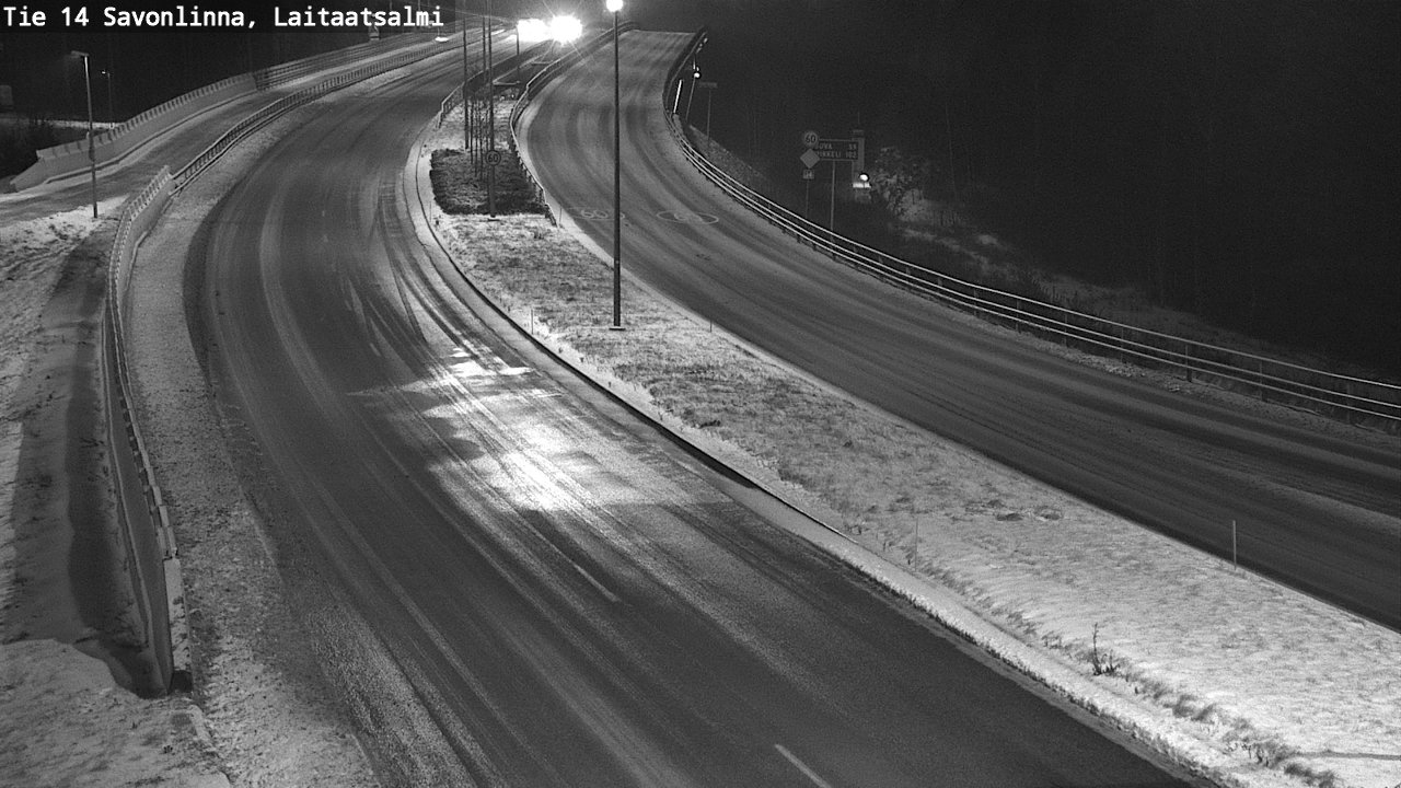 Weather Camera Image Väg 14 Nyslott, Laitaatsalmi, Savonlinna, Etelä-Savo