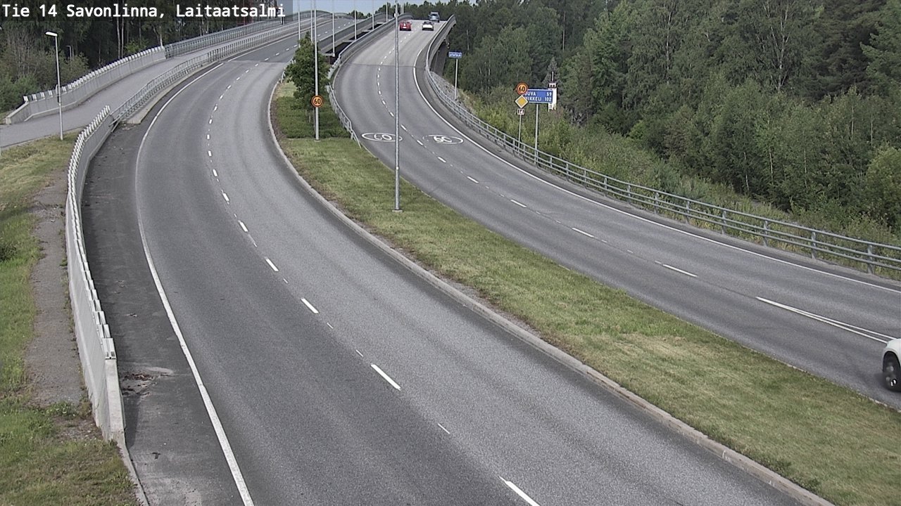 Weather Camera Image Road 14 Savonlinna, Laitaatsalmi, Savonlinna, Etelä-Savo