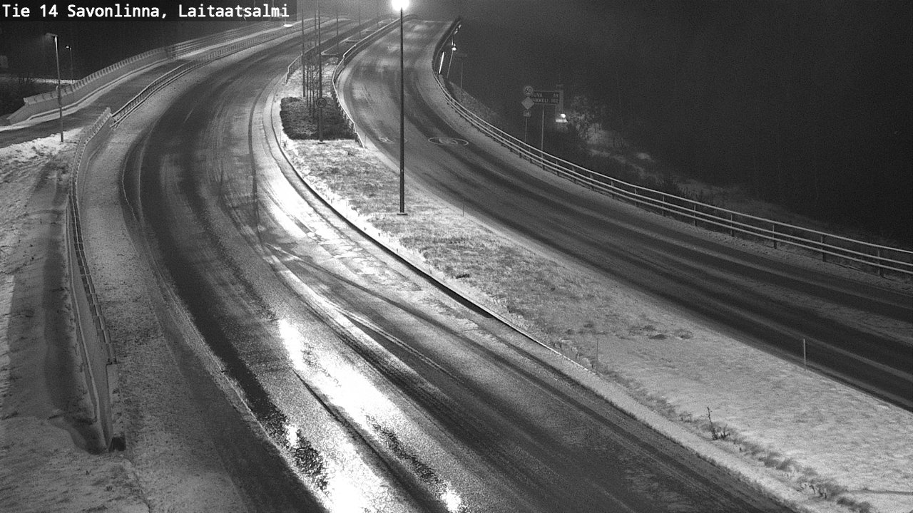 Weather Camera Image Väg 14 Nyslott, Laitaatsalmi, Savonlinna, Etelä-Savo