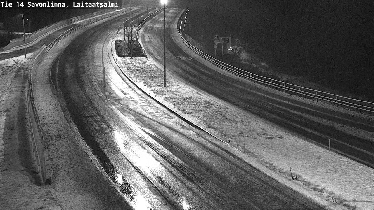 Weather Camera Image Väg 14 Nyslott, Laitaatsalmi, Savonlinna, Etelä-Savo