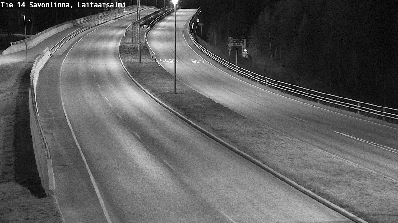 Weather Camera Image Väg 14 Nyslott, Laitaatsalmi, Savonlinna, Etelä-Savo