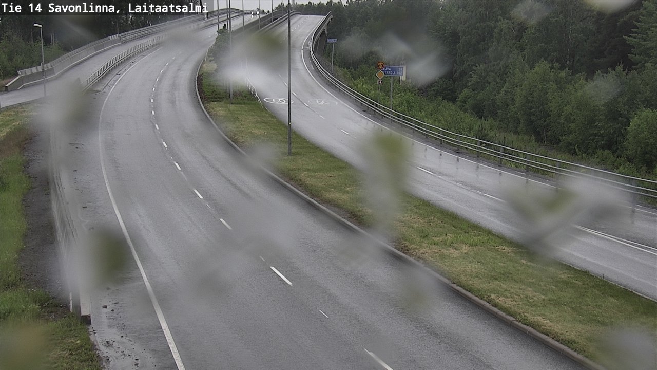 Weather Camera Image Väg 14 Nyslott, Laitaatsalmi, Savonlinna, Etelä-Savo