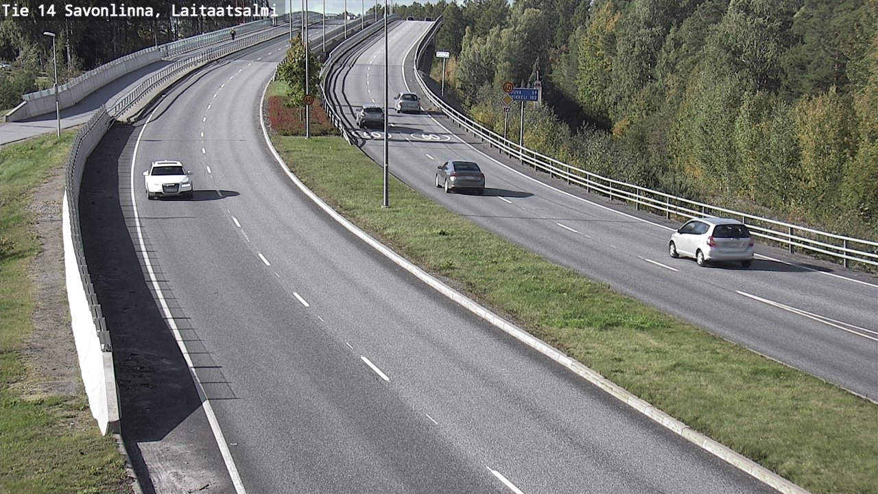 Weather Camera Image Road 14 Savonlinna, Laitaatsalmi, Savonlinna, Etelä-Savo