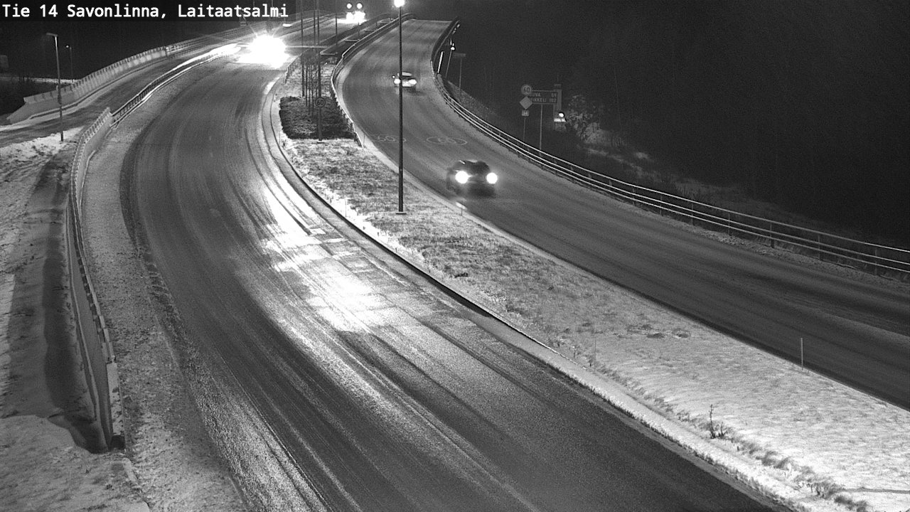 Weather Camera Image Väg 14 Nyslott, Laitaatsalmi, Savonlinna, Etelä-Savo