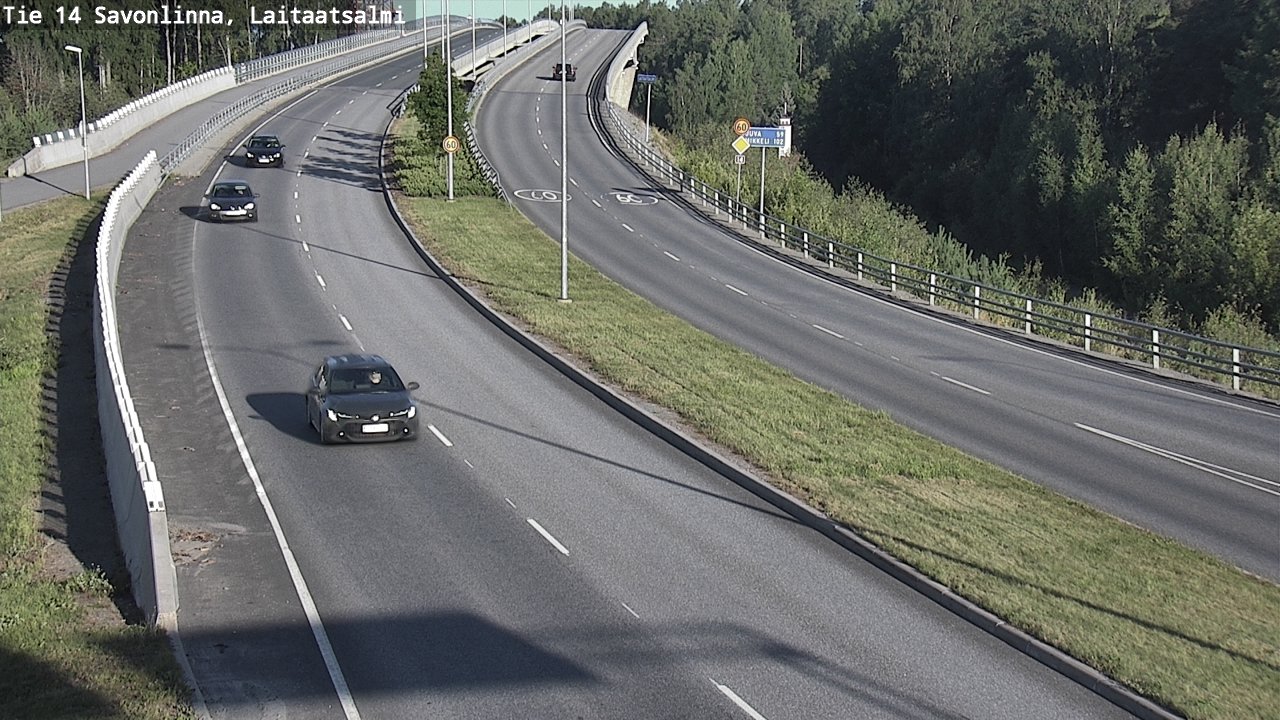 Weather Camera Image Väg 14 Nyslott, Laitaatsalmi, Savonlinna, Etelä-Savo