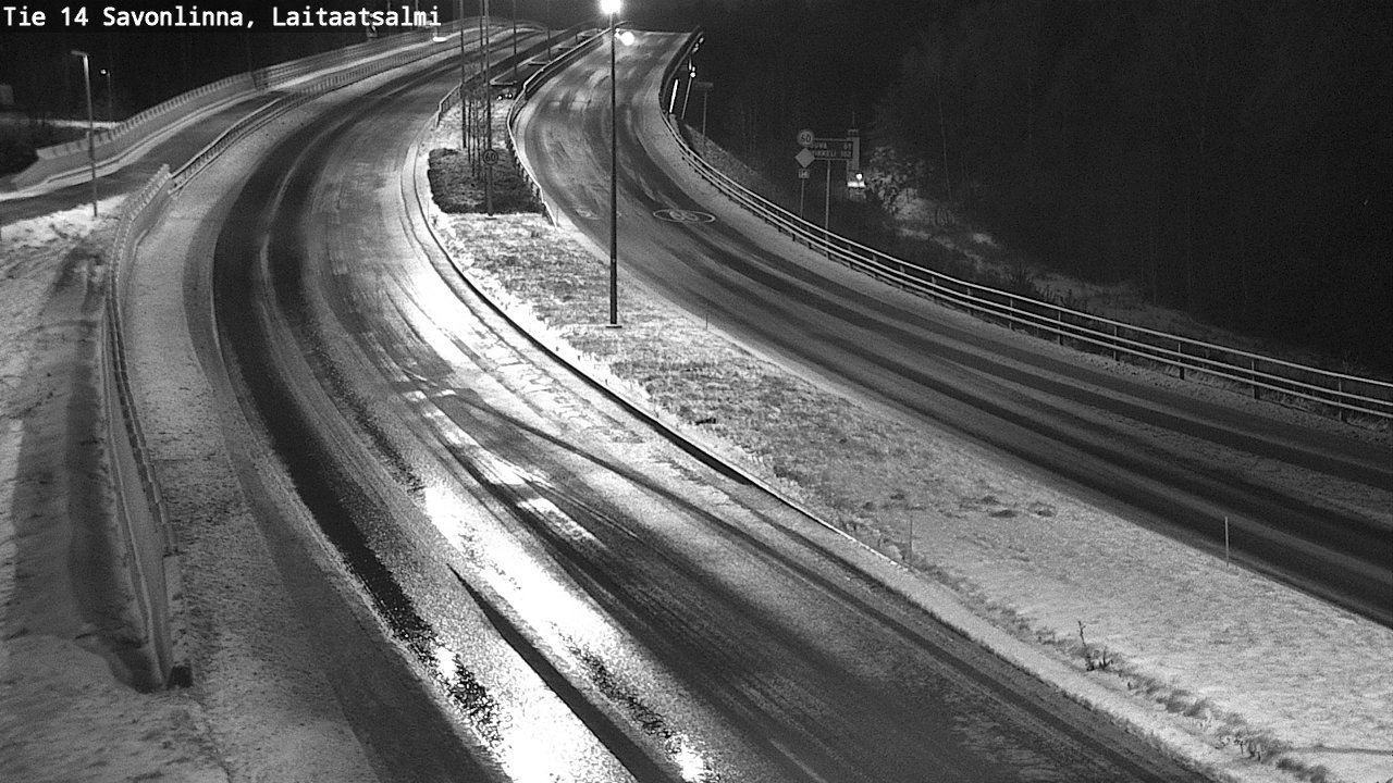 Weather Camera Image Väg 14 Nyslott, Laitaatsalmi, Savonlinna, Etelä-Savo