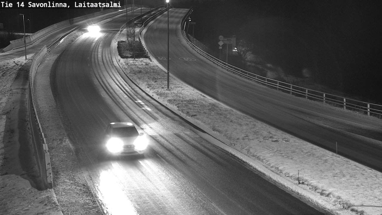 Weather Camera Image Väg 14 Nyslott, Laitaatsalmi, Savonlinna, Etelä-Savo