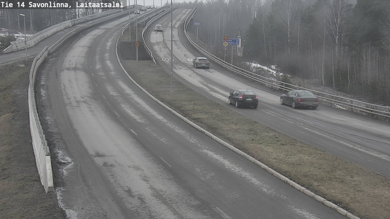 Weather Camera Image Road 14 Savonlinna, Laitaatsalmi, Savonlinna, Etelä-Savo