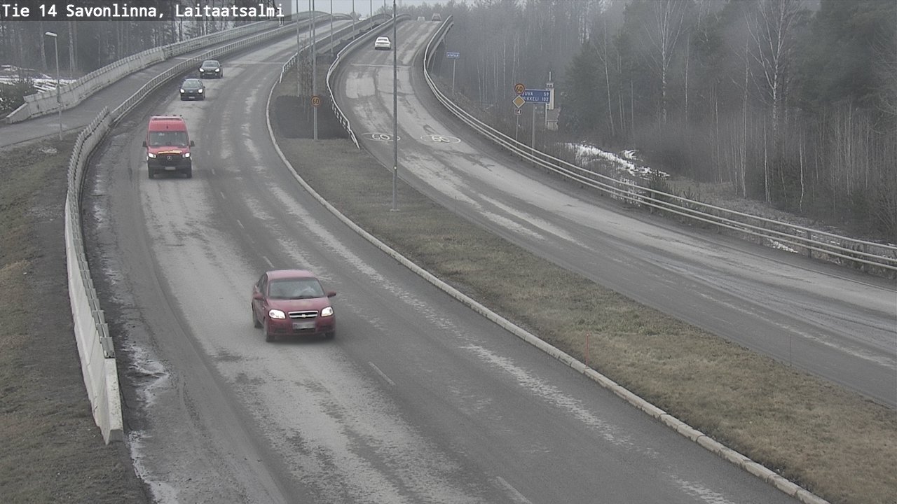 Weather Camera Image Road 14 Savonlinna, Laitaatsalmi, Savonlinna, Etelä-Savo
