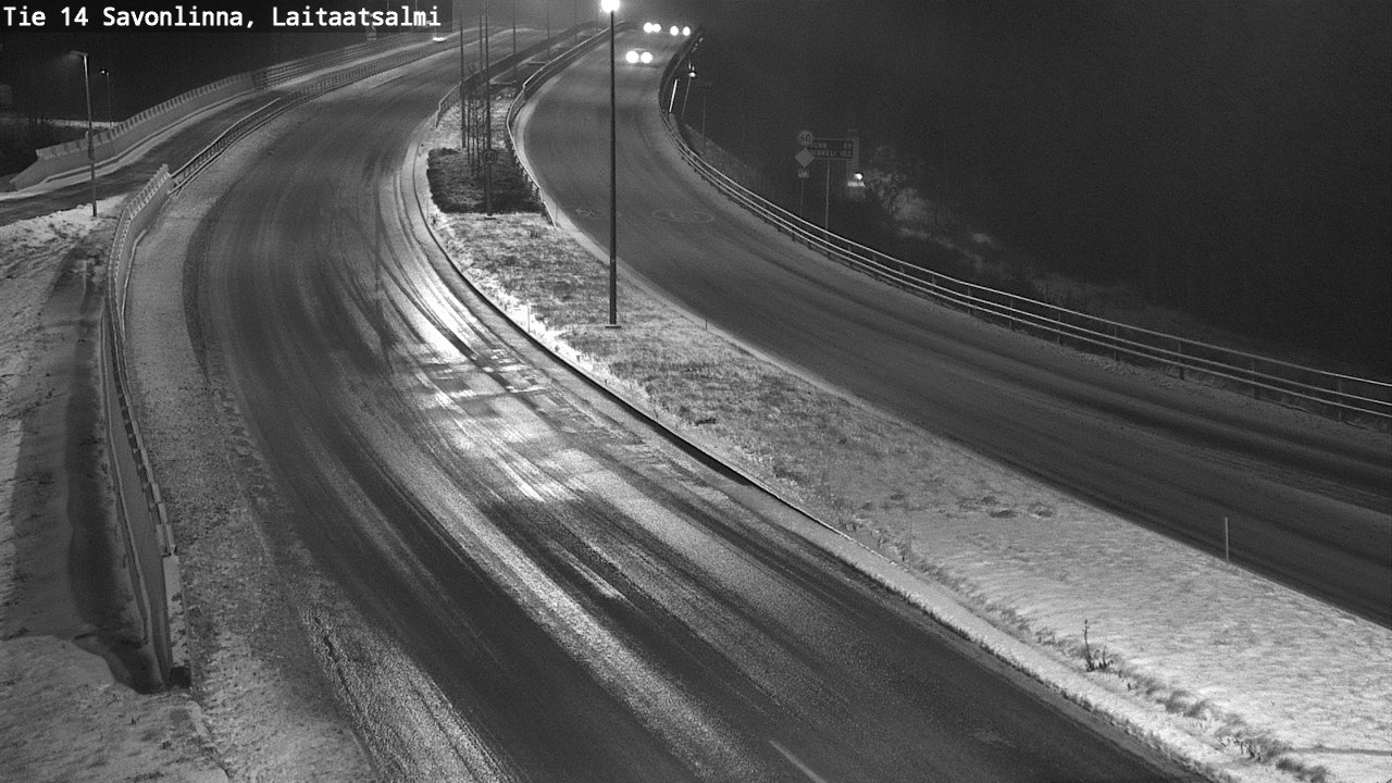 Weather Camera Image Väg 14 Nyslott, Laitaatsalmi, Savonlinna, Etelä-Savo