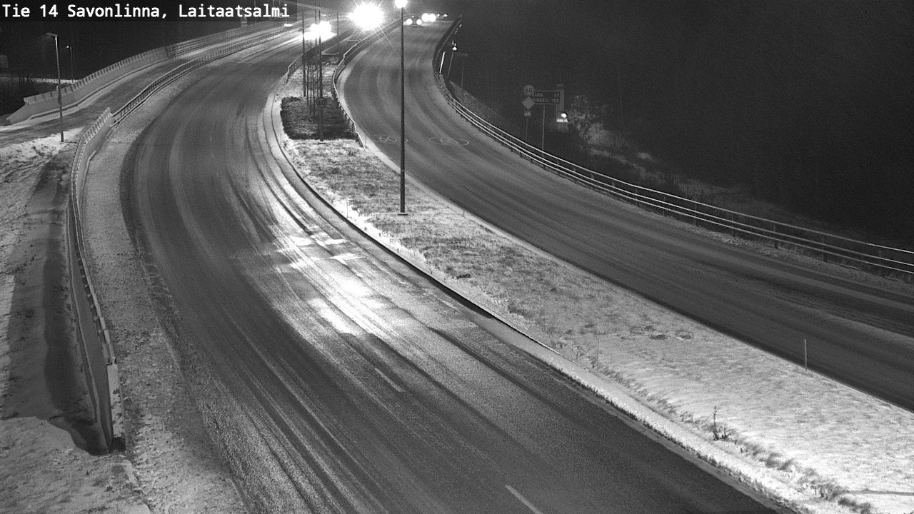 Weather Camera Image Väg 14 Nyslott, Laitaatsalmi, Savonlinna, Etelä-Savo