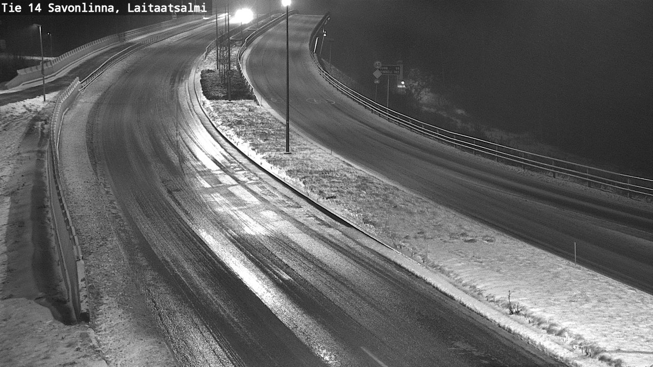 Weather Camera Image Väg 14 Nyslott, Laitaatsalmi, Savonlinna, Etelä-Savo