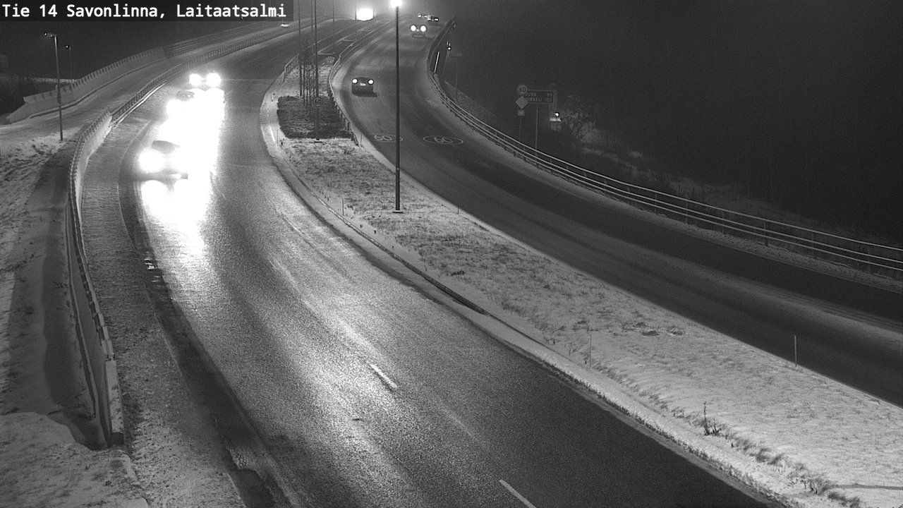 Weather Camera Image Väg 14 Nyslott, Laitaatsalmi, Savonlinna, Etelä-Savo
