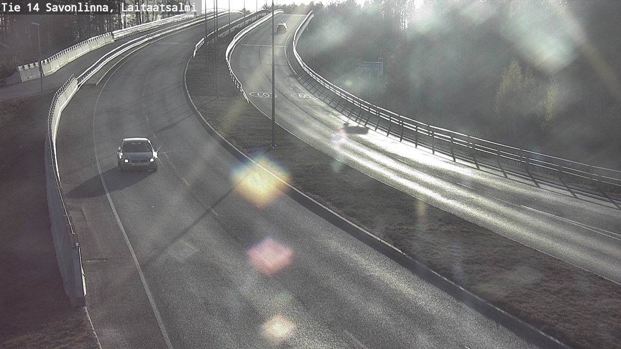 Weather Camera Image Väg 14 Nyslott, Laitaatsalmi, Savonlinna, Etelä-Savo