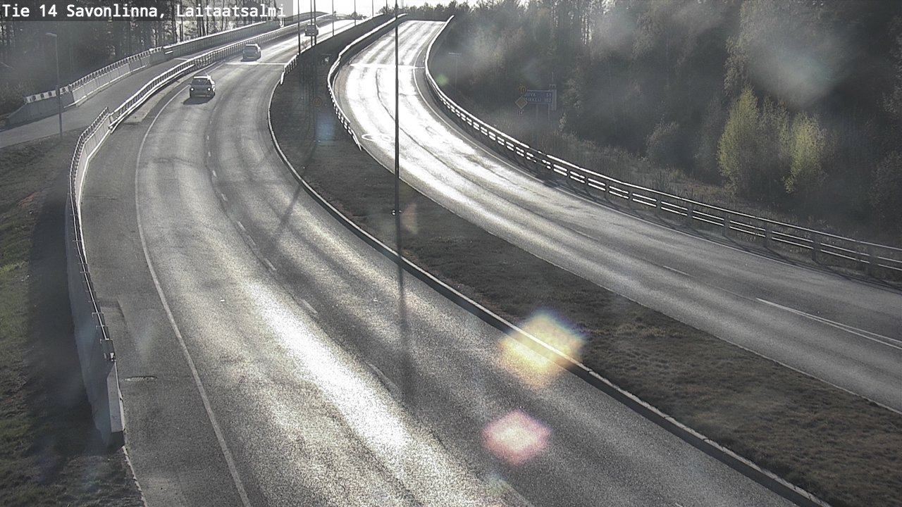 Weather Camera Image Väg 14 Nyslott, Laitaatsalmi, Savonlinna, Etelä-Savo