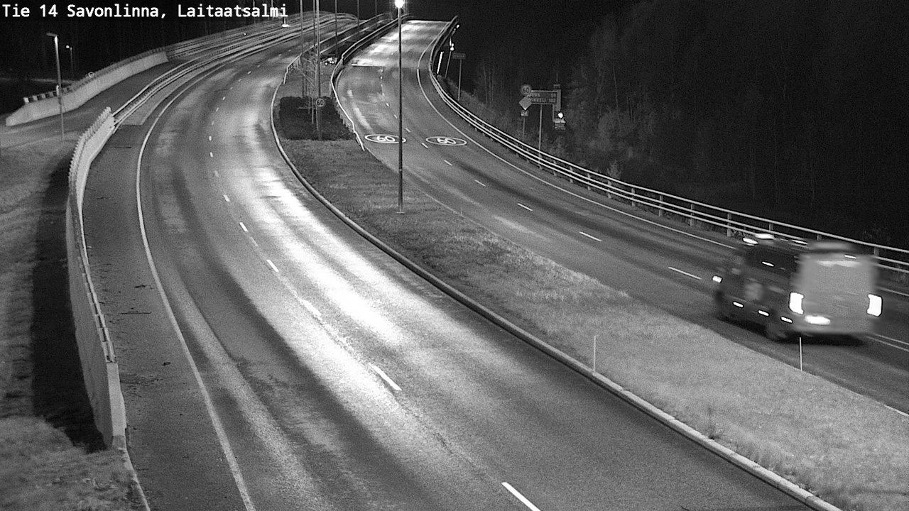 Weather Camera Image Road 14 Savonlinna, Laitaatsalmi, Savonlinna, Etelä-Savo
