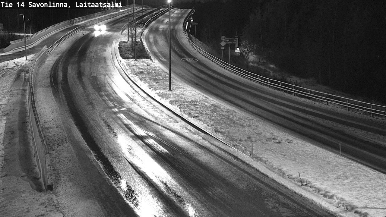 Weather Camera Image Väg 14 Nyslott, Laitaatsalmi, Savonlinna, Etelä-Savo