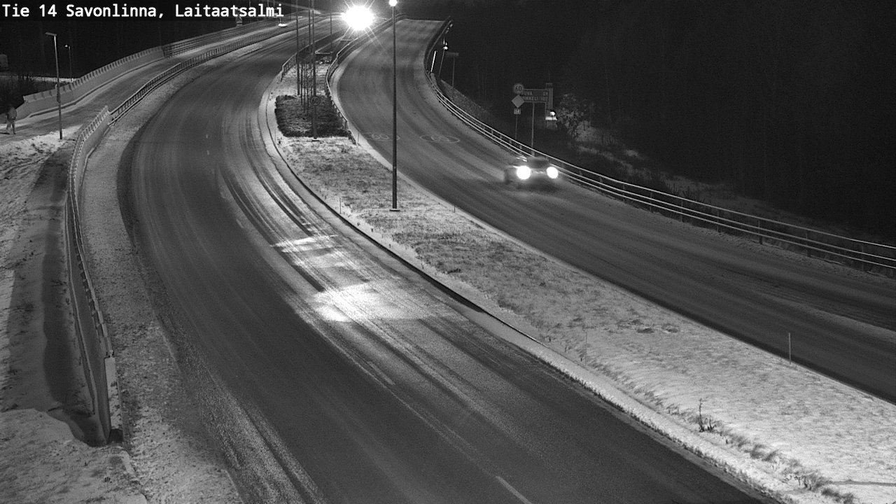 Weather Camera Image Väg 14 Nyslott, Laitaatsalmi, Savonlinna, Etelä-Savo