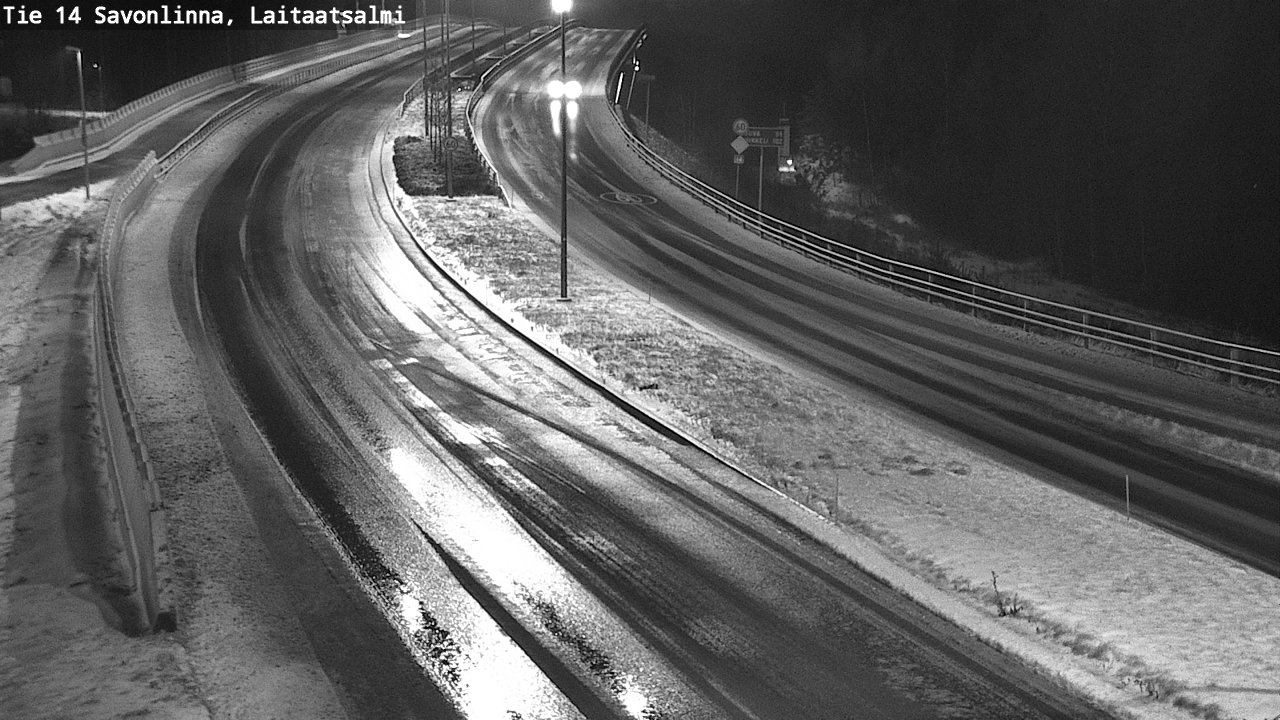 Weather Camera Image Väg 14 Nyslott, Laitaatsalmi, Savonlinna, Etelä-Savo