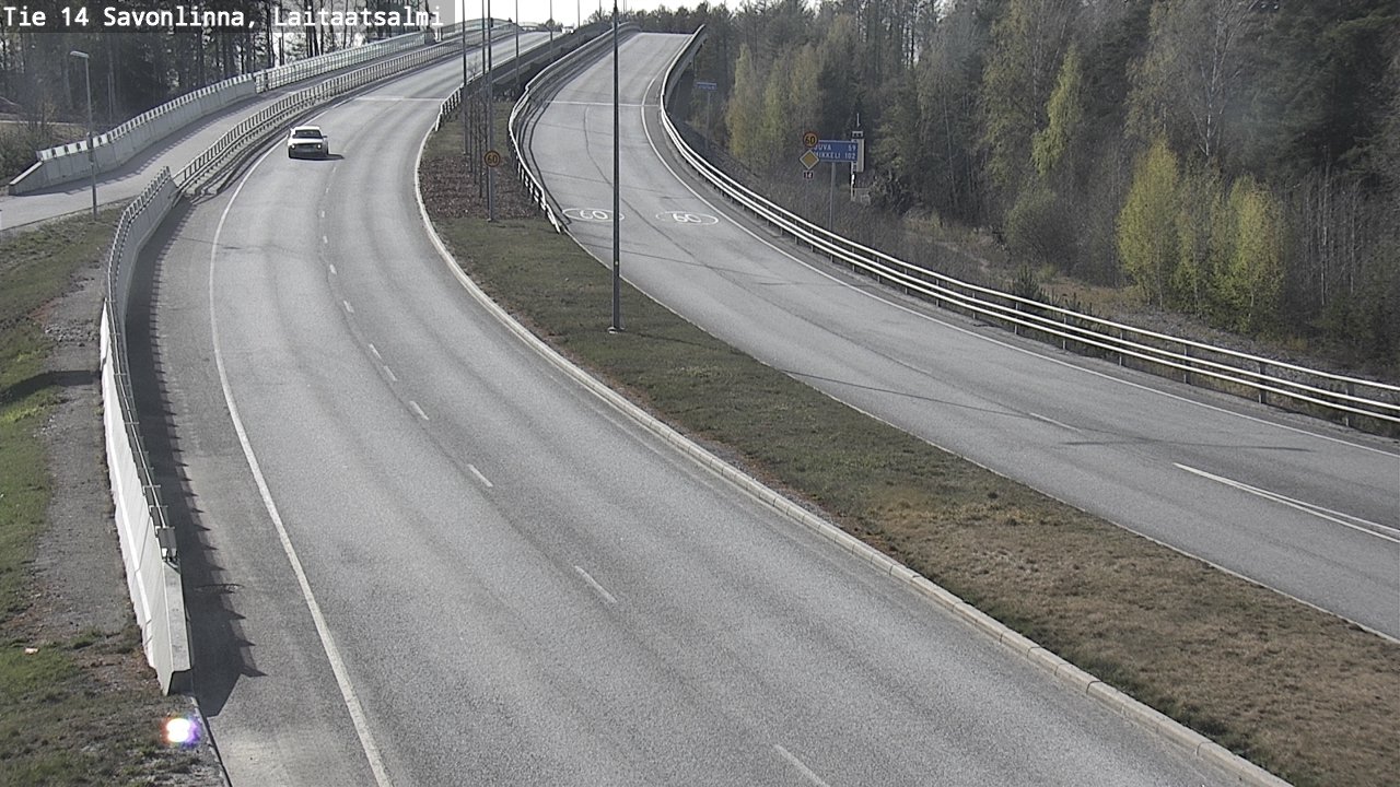 Weather Camera Image Väg 14 Nyslott, Laitaatsalmi, Savonlinna, Etelä-Savo