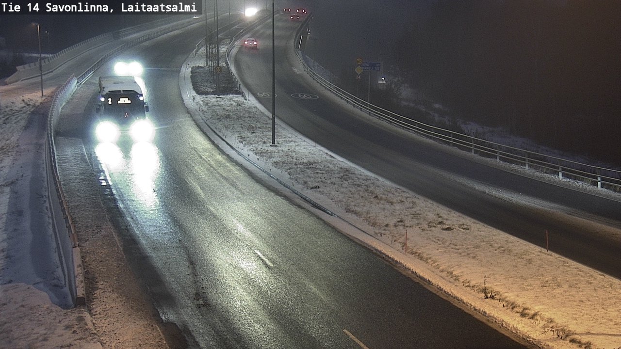 Weather Camera Image Väg 14 Nyslott, Laitaatsalmi, Savonlinna, Etelä-Savo