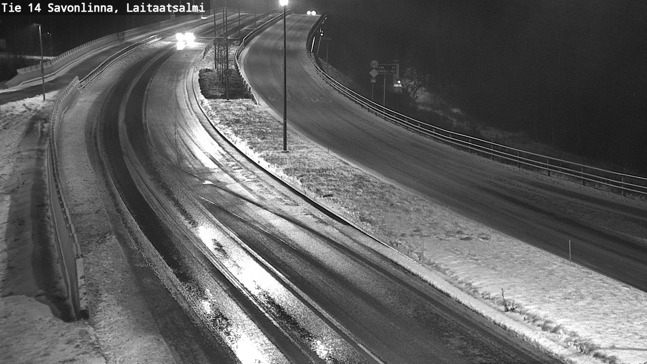 Weather Camera Image Väg 14 Nyslott, Laitaatsalmi, Savonlinna, Etelä-Savo