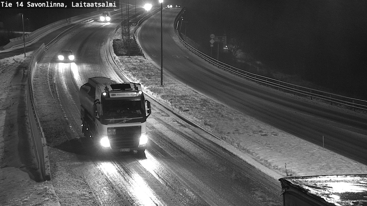 Weather Camera Image Väg 14 Nyslott, Laitaatsalmi, Savonlinna, Etelä-Savo