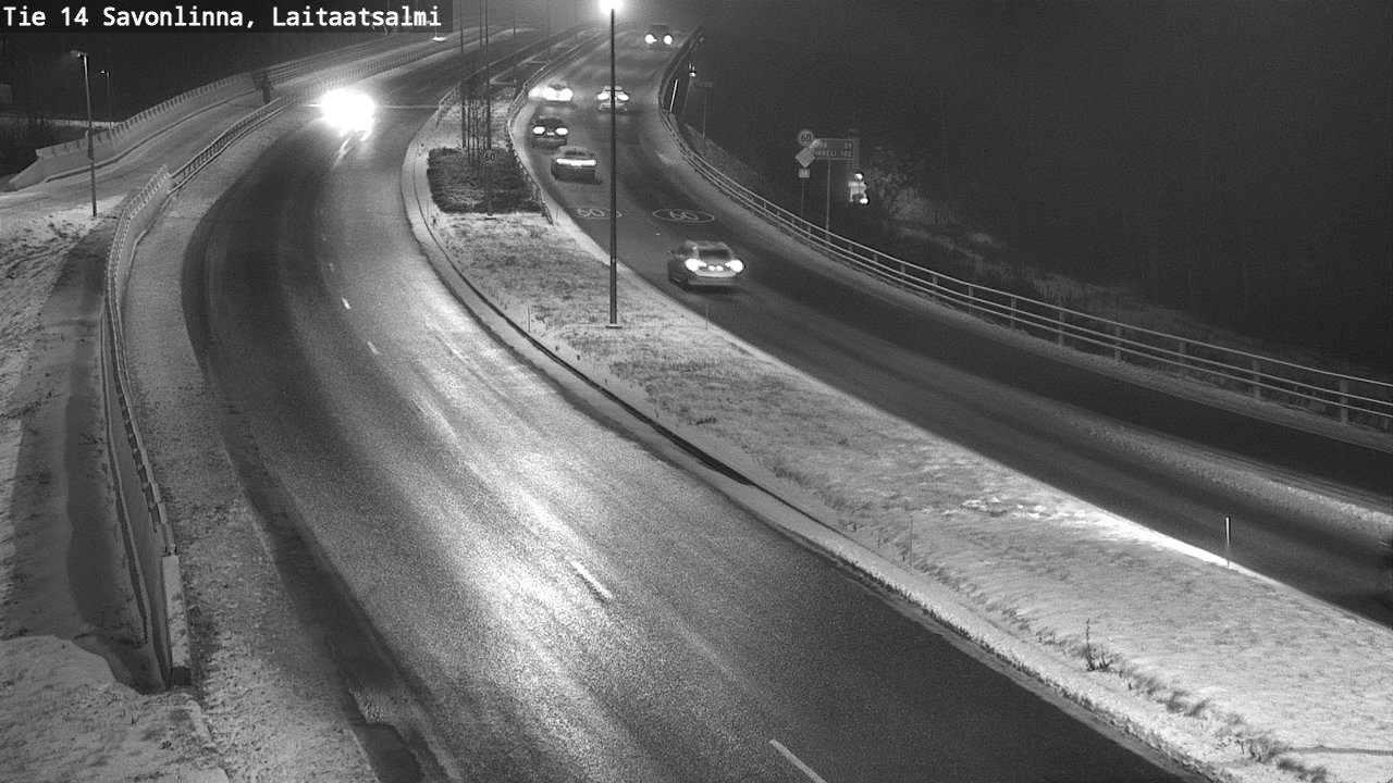 Weather Camera Image Väg 14 Nyslott, Laitaatsalmi, Savonlinna, Etelä-Savo