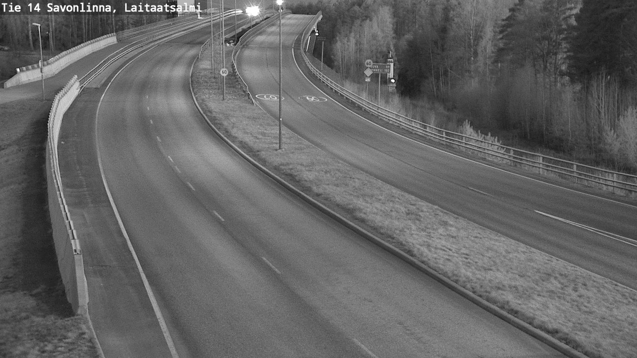 Weather Camera Image Road 14 Savonlinna, Laitaatsalmi, Savonlinna, Etelä-Savo