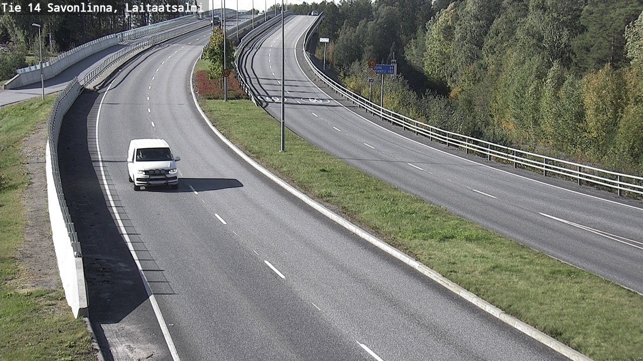 Weather Camera Image Road 14 Savonlinna, Laitaatsalmi, Savonlinna, Etelä-Savo