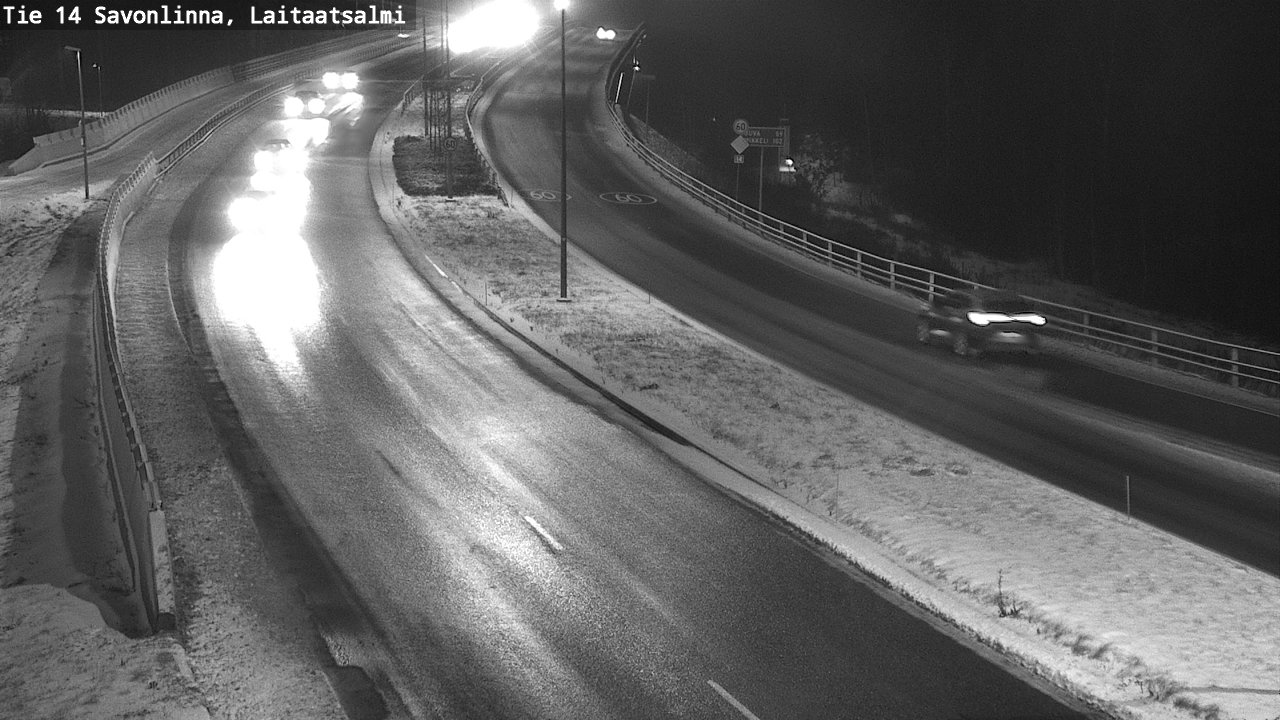 Weather Camera Image Väg 14 Nyslott, Laitaatsalmi, Savonlinna, Etelä-Savo