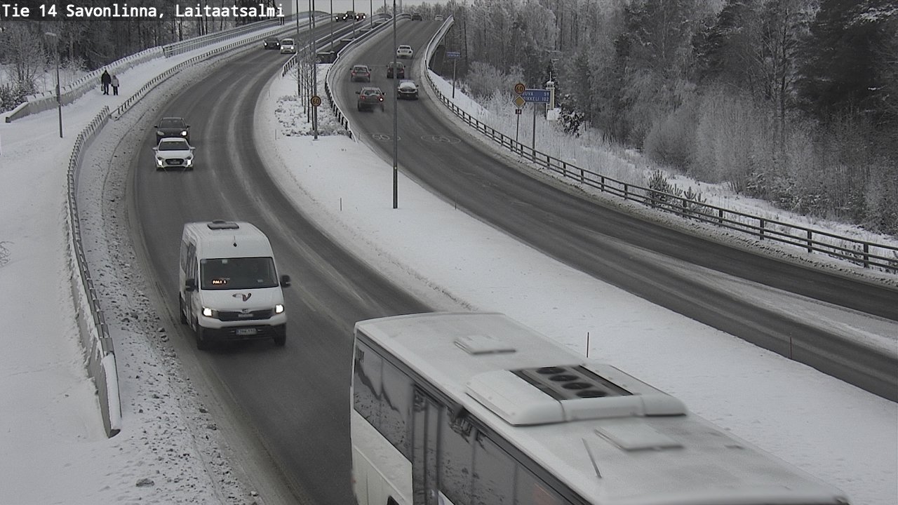 Weather Camera Image Väg 14 Nyslott, Laitaatsalmi, Savonlinna, Etelä-Savo