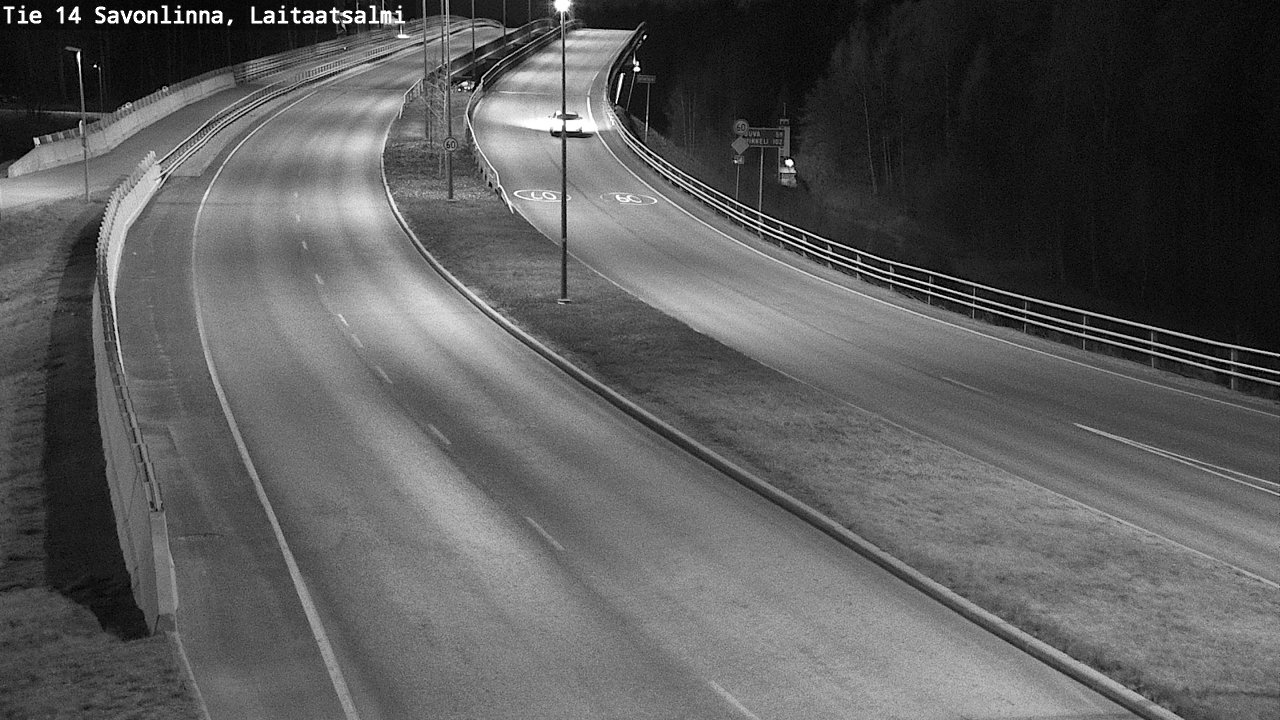 Weather Camera Image Väg 14 Nyslott, Laitaatsalmi, Savonlinna, Etelä-Savo